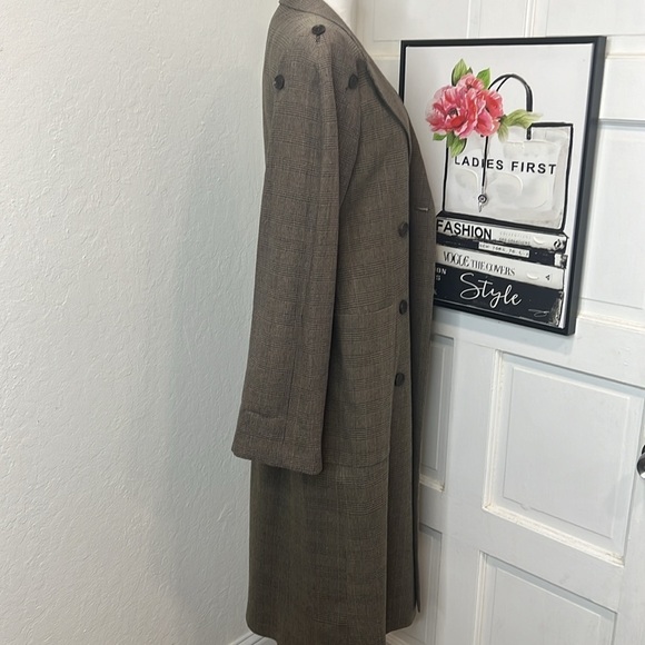 Rokh Checked Double Breasted Covertible Coat Size 0US - Picture 3 of 11